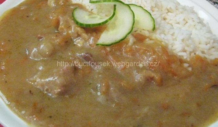 Mrkvová omáčka s vepřovým masem | recept