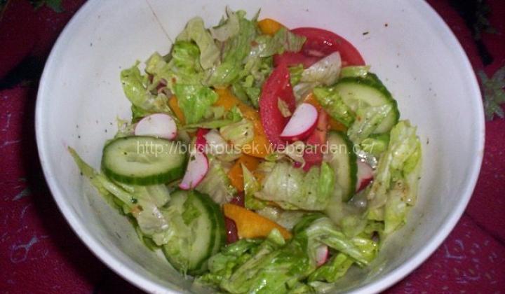 Zeleninový salát s francouzským dresingem | recept